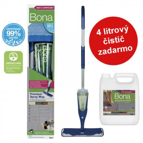 Bona Premium Spray Mop na tvrdé podlahy  + čistič 4L ZADARMO