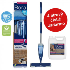 Bona Premium Spray Mop na drevené podlahy  + čistič 4L ZADARMO